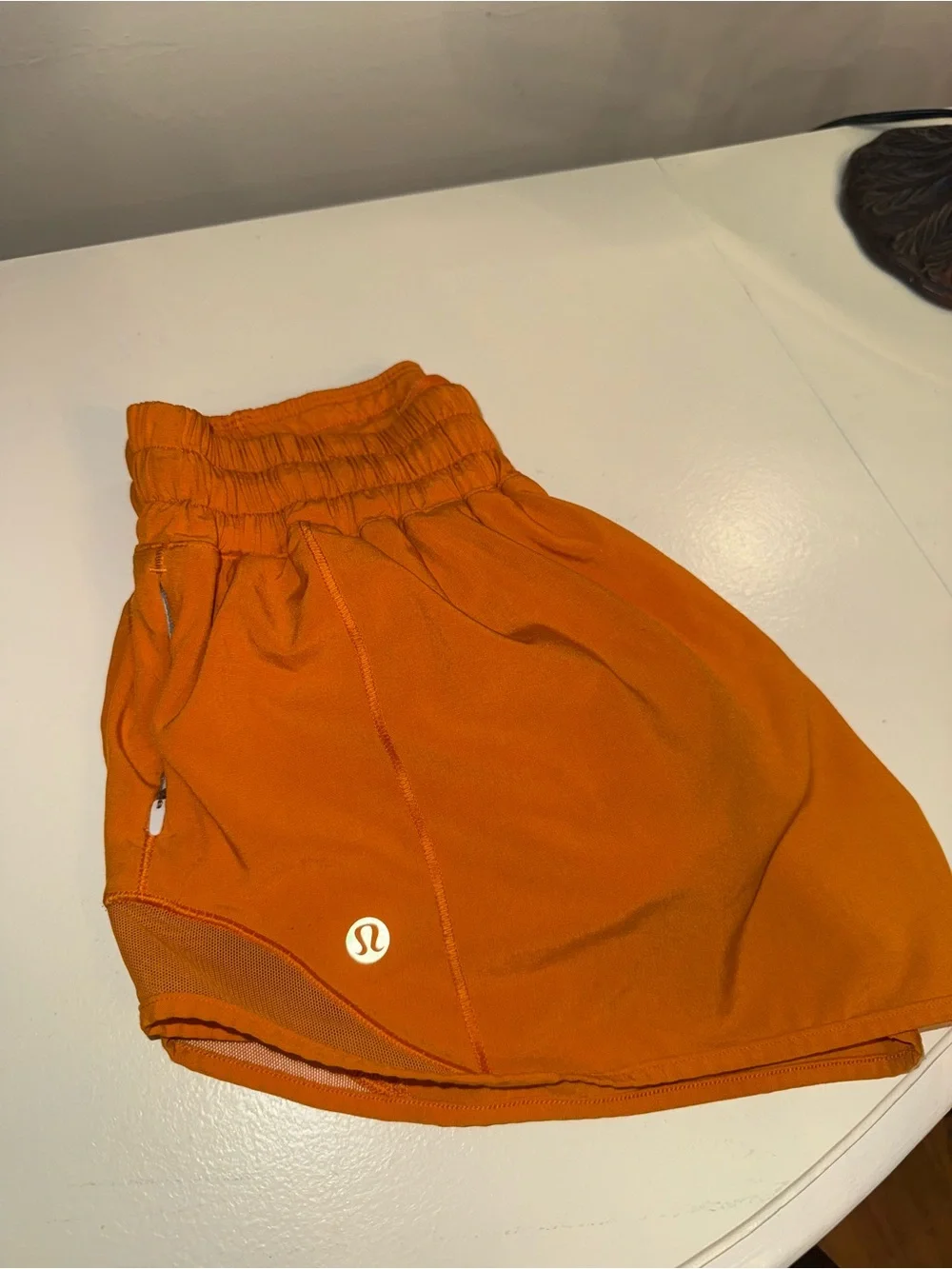 lululemon athletica Orange Performance Running Shorts